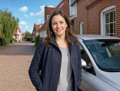 Verkäufer aus Vreden mit dem verkauften Fahrzeug